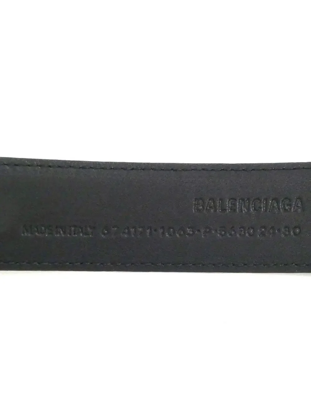 Auth Balenciaga Belt Black/Neon Green #303031B34B